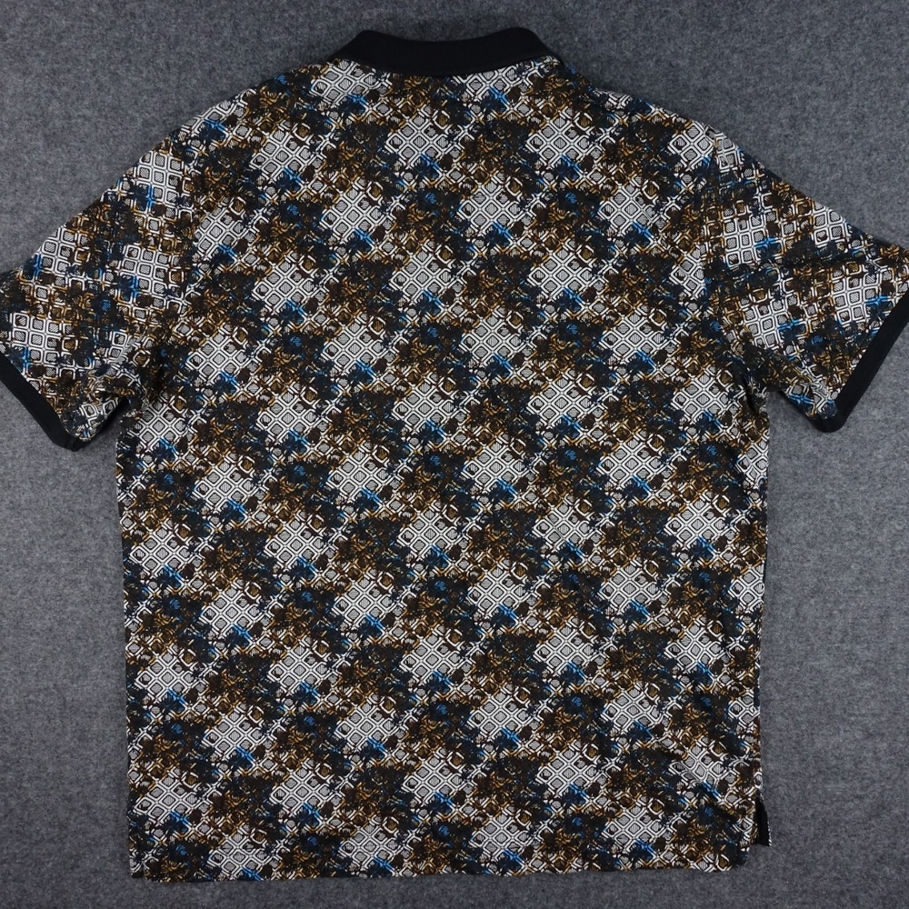 Robert Graham Polo Shirt Men's XL Multicolor Geometric Pattern Cotton New - Picture 12 of 16